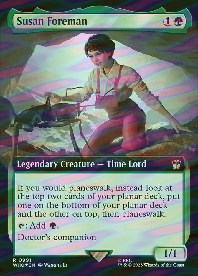 Susan Foreman (WHO) (991) / Extended Art / Surge Foil