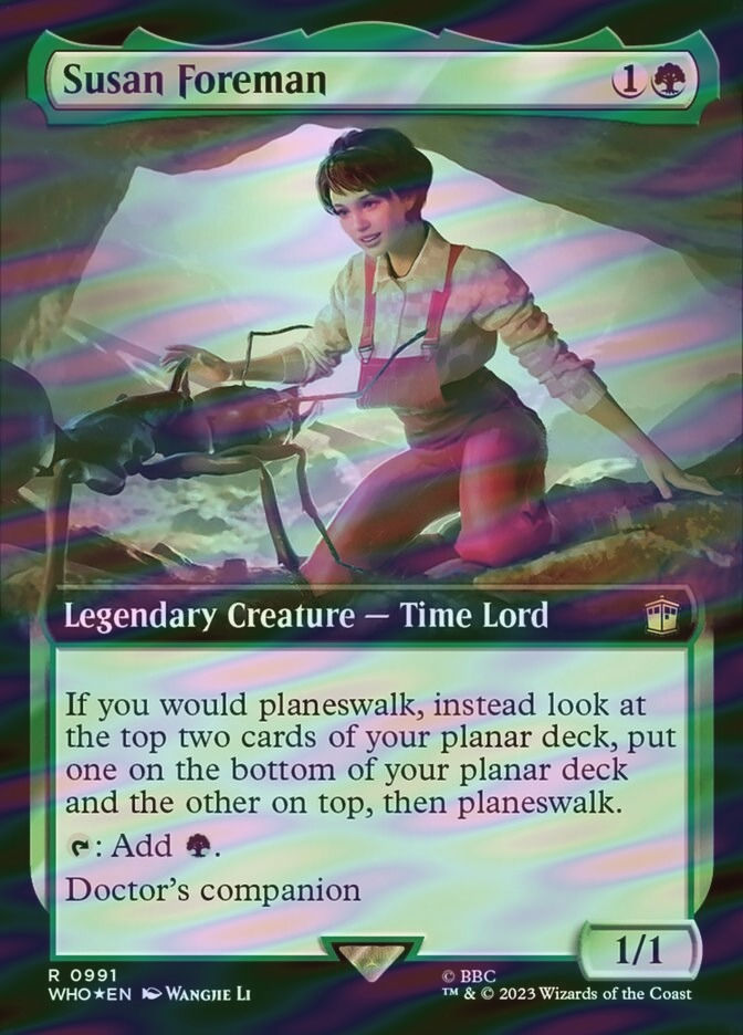 Susan Foreman (WHO) (991) / Extended Art / Surge Foil