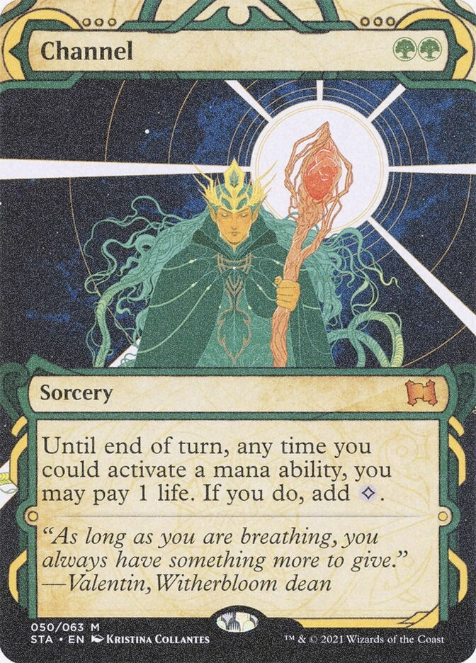 Channel (STA) (50) / Borderless / Showcase / Foil Etched