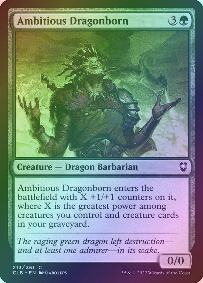 Ambitious Dragonborn (CLB) (213) / Foil