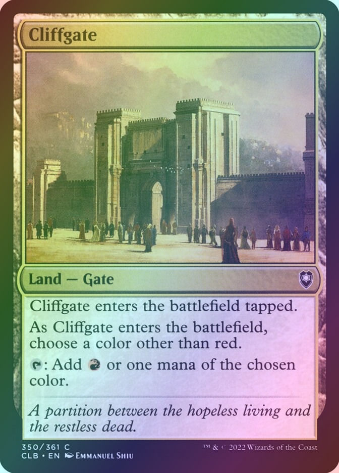 Cliffgate (CLB) (350) / Foil
