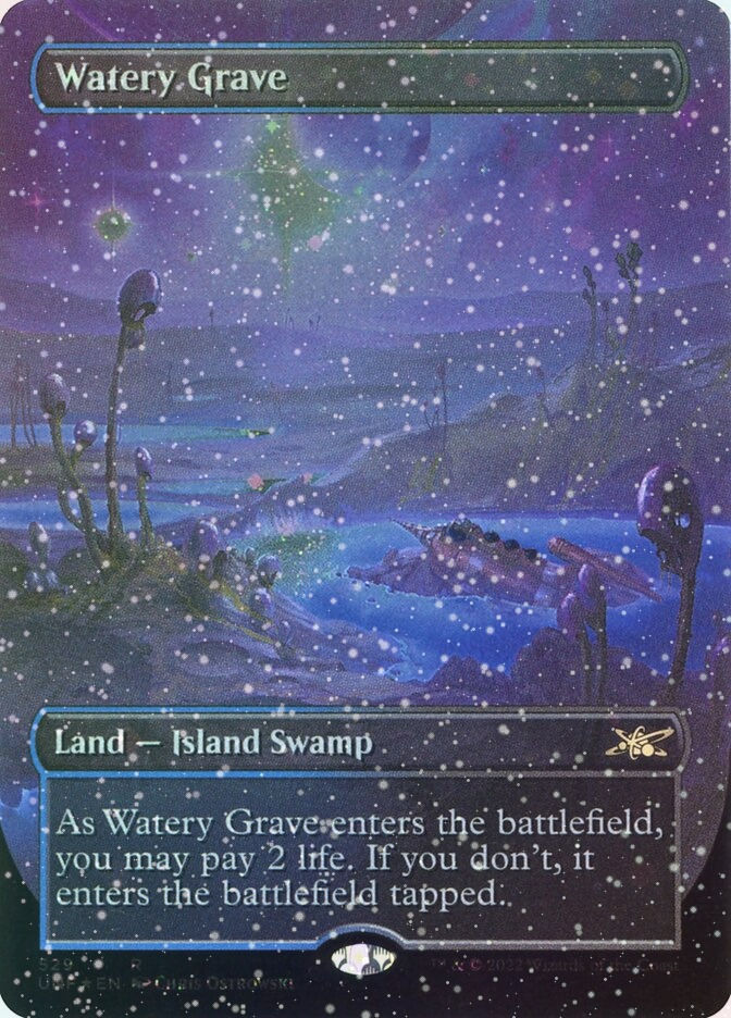 Watery Grave (UNF) (529) / Borderless / Galaxy Foil
