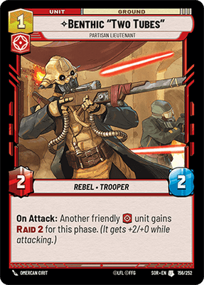 Benthic "Two Tubes" - Partisan Lieutenant (SOR_#156/252)