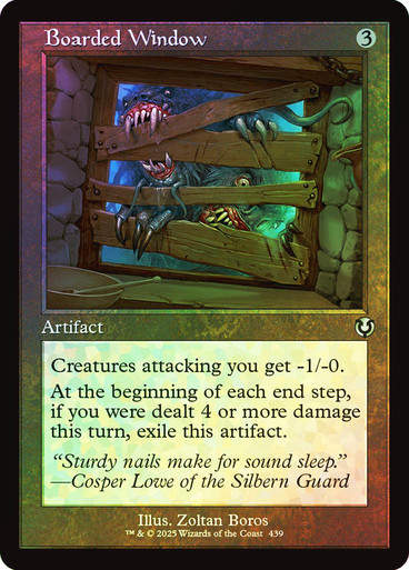 Boarded Window (INR) (439) / Foil Retro