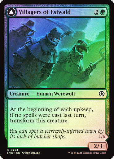 Villagers of Estwald // Howlpack of Estwald (INR) (224) / Foil