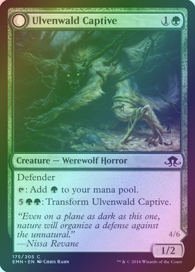 Ulvenwald Captive // Ulvenwald Abomination (EMN) (175) / Foil — cara 1 de 2