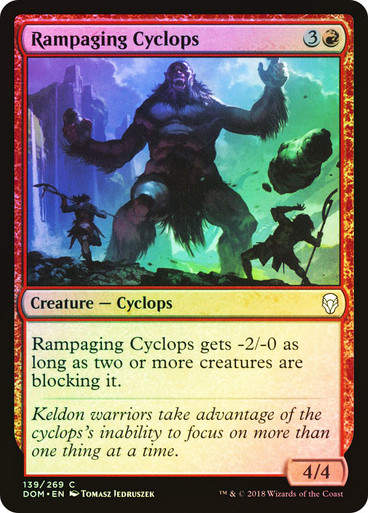 Rampaging Cyclops (DOM) (139) / Foil