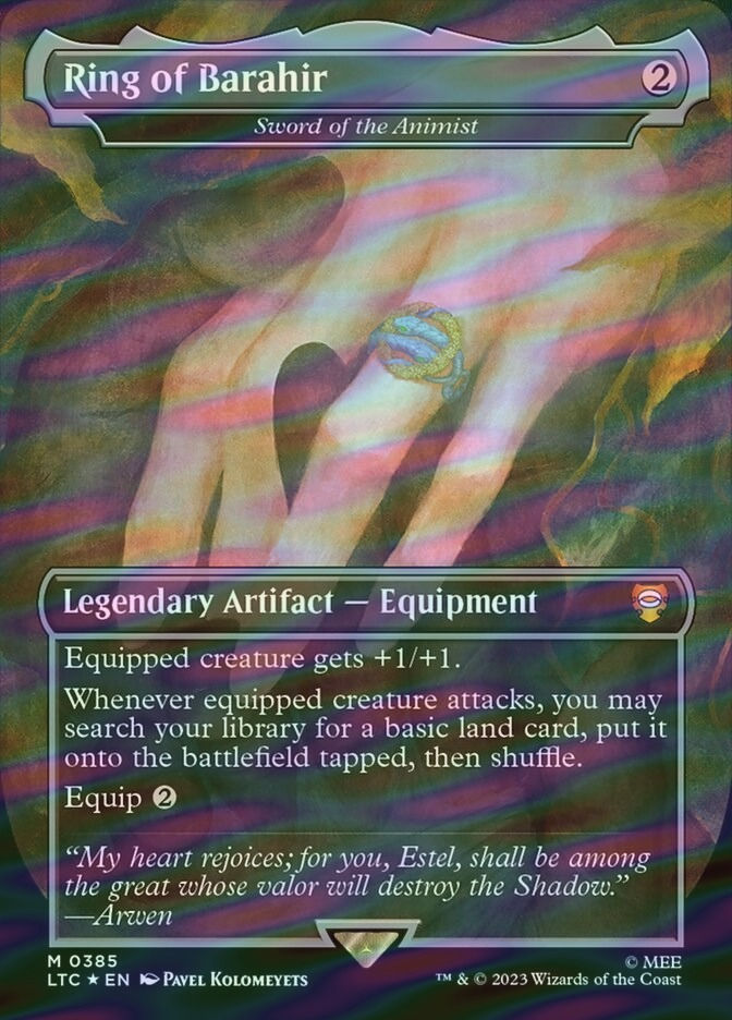 Sword of the Animist (LTC) (385) / Borderless / Surge Foil
