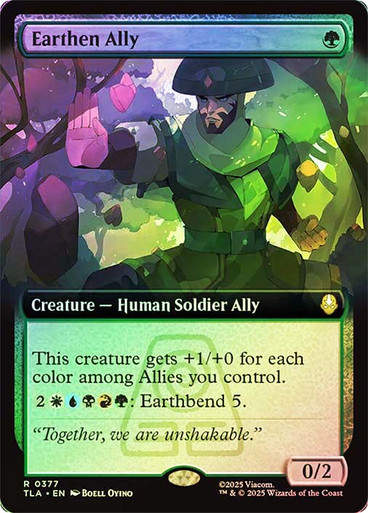 Earthen Ally (TLA) (377) / Extended Art / Foil