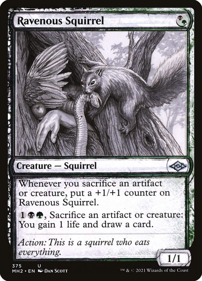 Ravenous Squirrel (MH2) (375) / Showcase