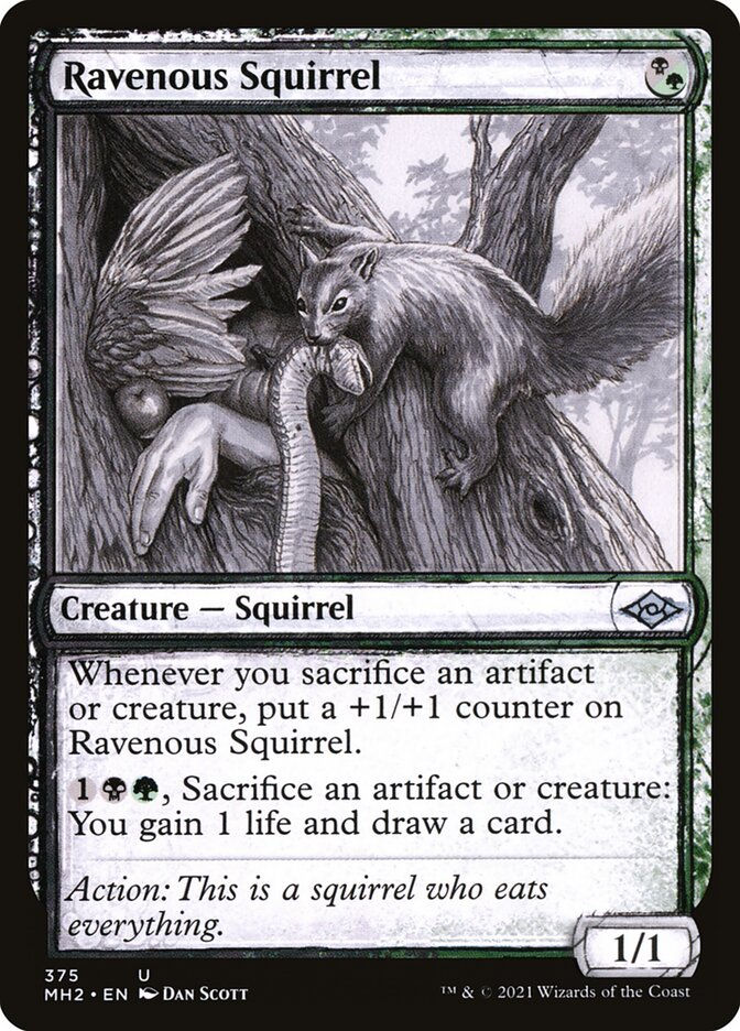 Ravenous Squirrel (MH2) (375) / Showcase