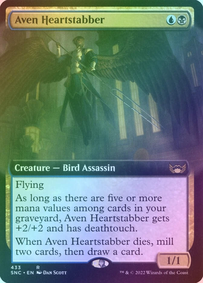 Aven Heartstabber (SNC) (433) / Extended Art / Foil