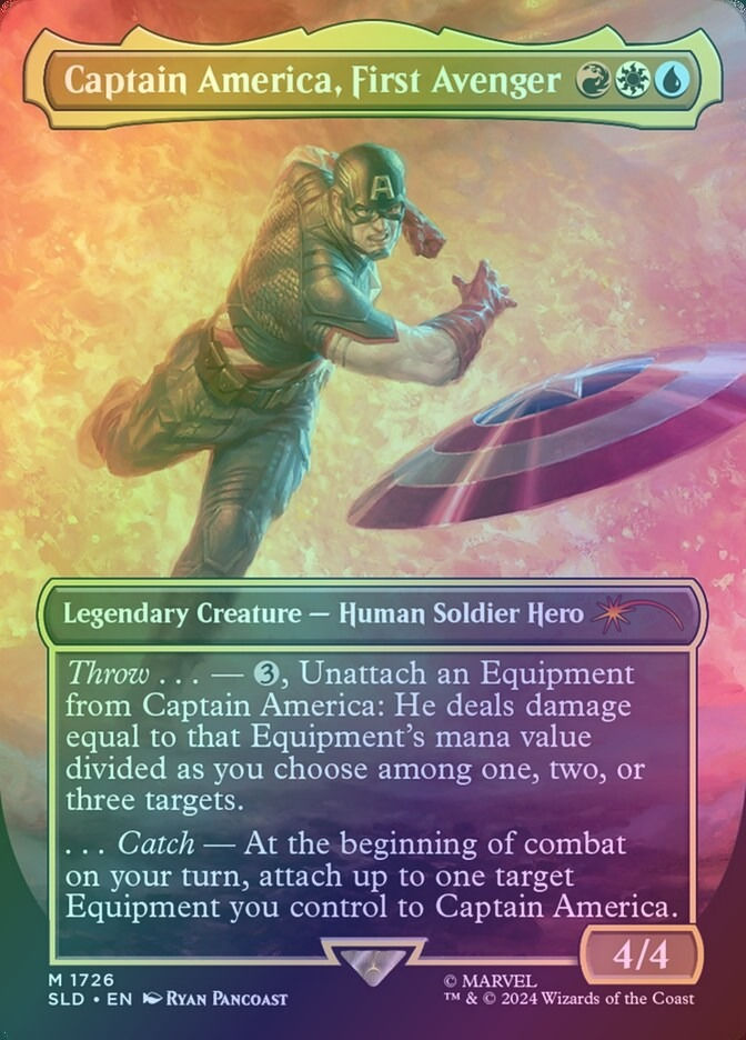 Captain America, First Avenger (SLD) (1726) / Borderless / Foil