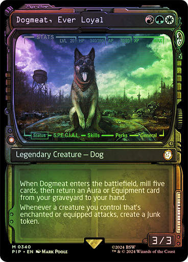 Dogmeat, Ever Loyal (pip) (340) / Showcase Foil