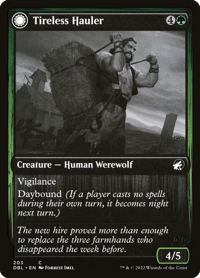 Tireless Hauler // Dire-Strain Brawler (DBL) (203) — cara 1 de 2