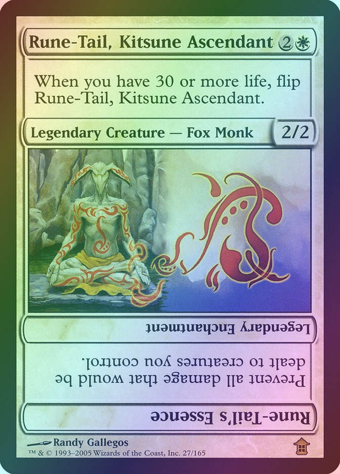 Rune-Tail, Kitsune Ascendant // Rune-Tail's Essence (SOK) (27) / Foil