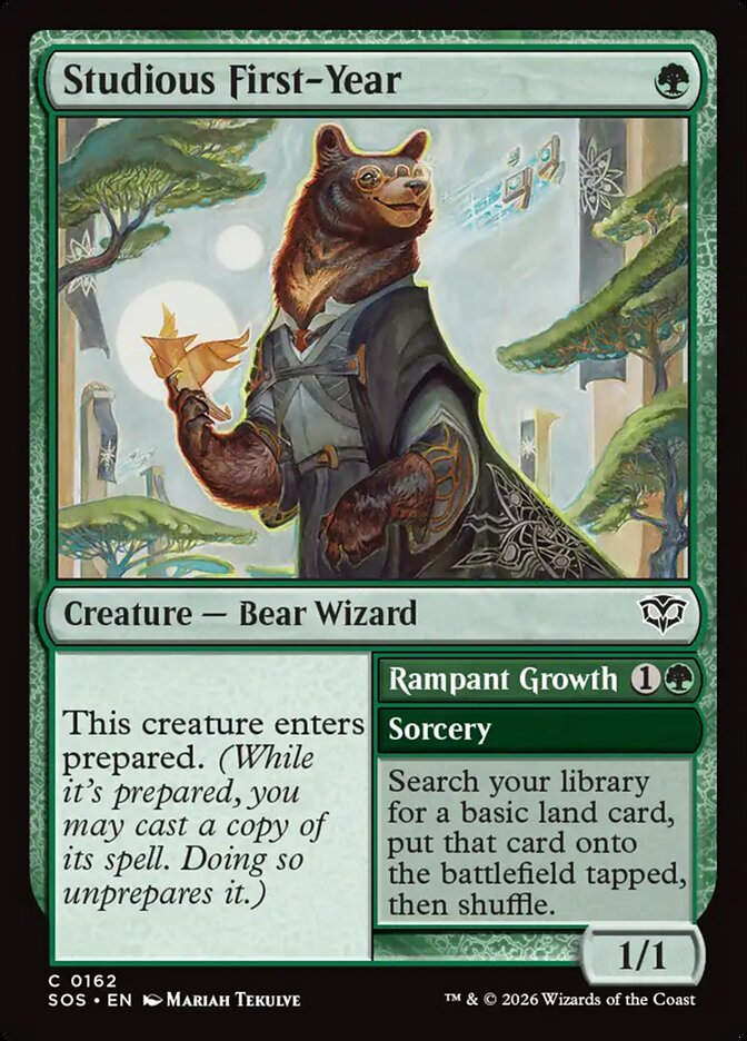 Studious First-Year // Rampant Growth (SOS) (162)