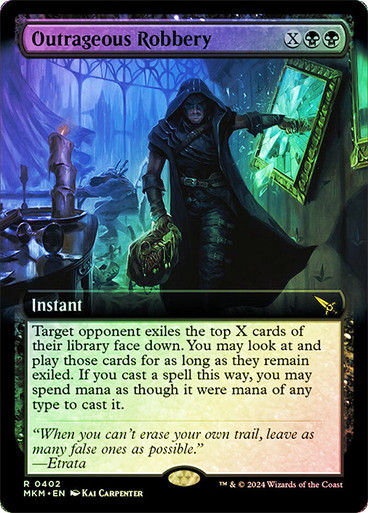 Outrageous Robbery (mkm) (402) / Extended Art Foil