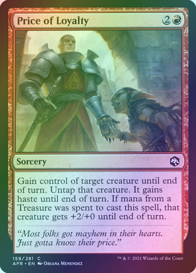 Price of Loyalty (AFR) (159) / Foil