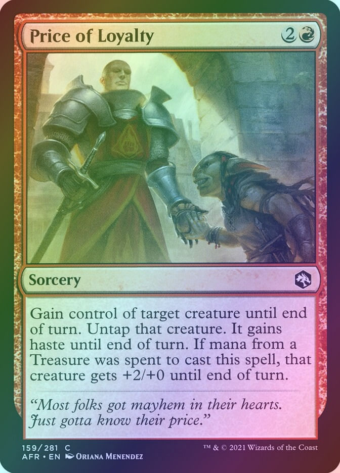 Price of Loyalty (AFR) (159) / Foil