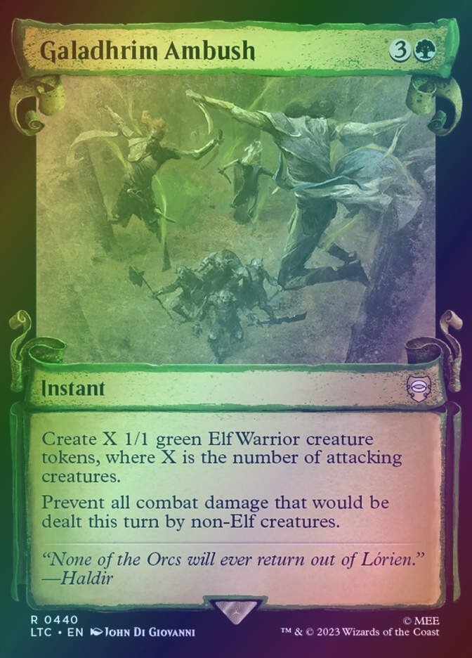 Galadhrim Ambush (LTC) (440) / Showcase / Foil