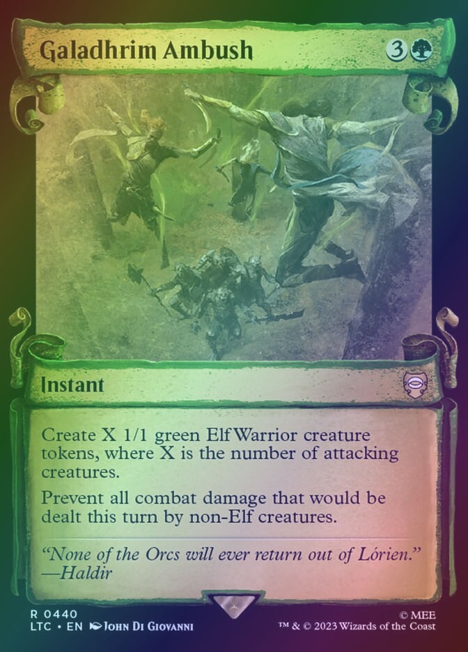 Galadhrim Ambush (LTC) (440) / Showcase / Foil
