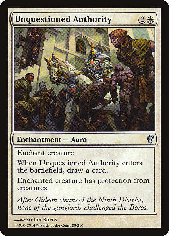 Unquestioned Authority (cns)