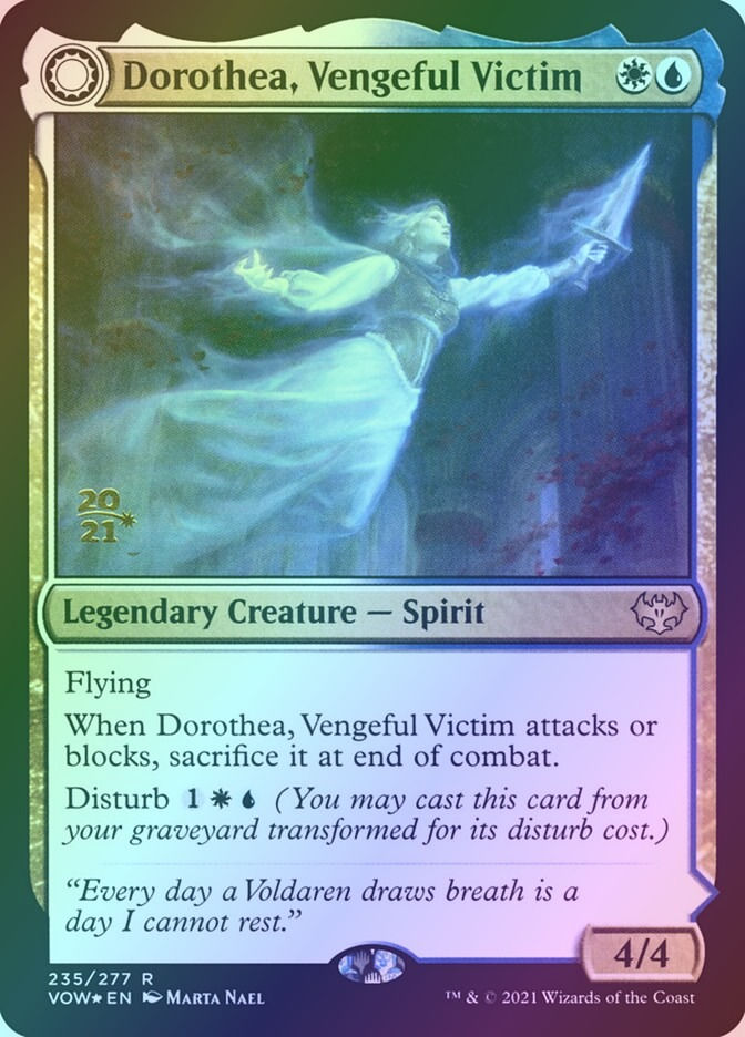 Dorothea, Vengeful Victim // Dorothea's Retribution (PVOW) (235s) / Foil — cara 1 de 2