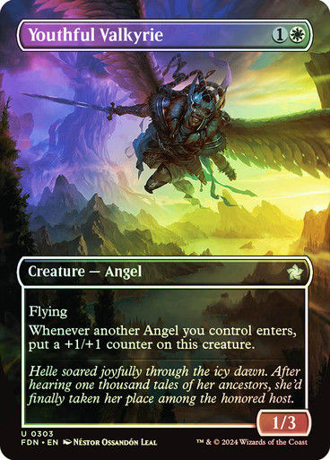 Youthful Valkyrie (FDN) (303) / Foil / Borderless