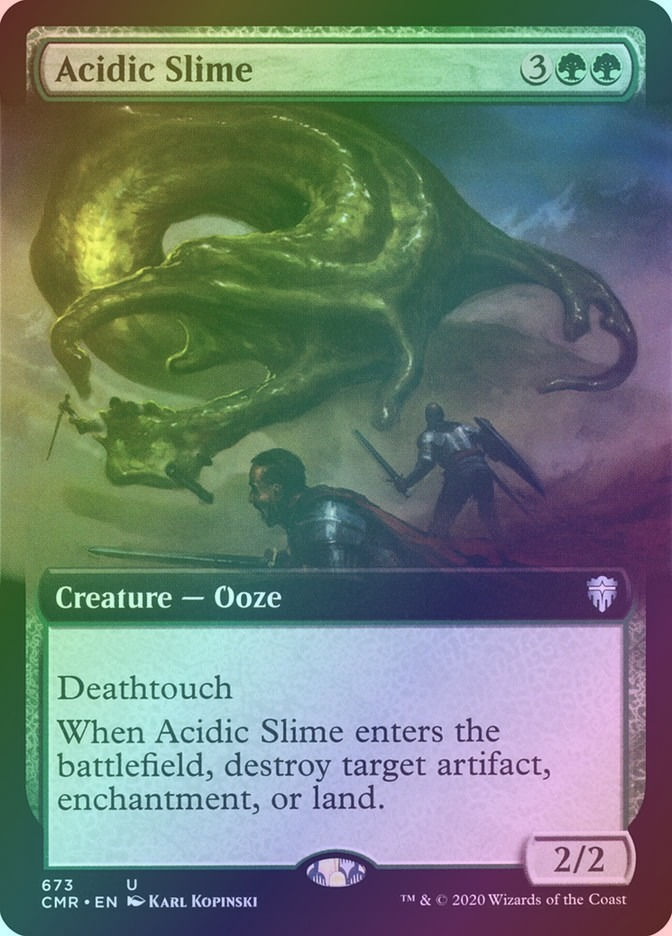 Acidic Slime (CMR) (673) / Extended Art / Foil