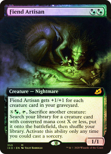 Fiend Artisan (IKO) (350) / Extended Art / Foil