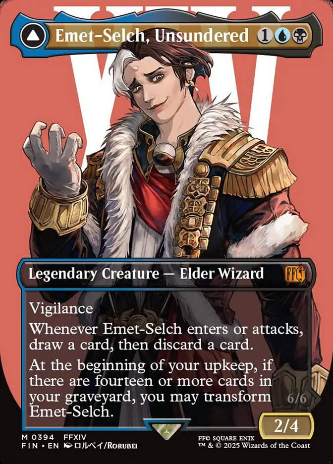 Emet-Selch, Unsundered // Hades, Sorcerer of Eld (FIN) (394) / Borderless