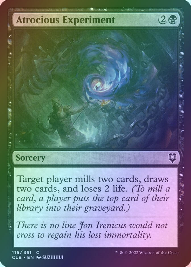 Atrocious Experiment (CLB) (115) / Foil