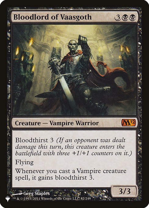 Bloodlord of Vaasgoth (PLST) (M12-82)