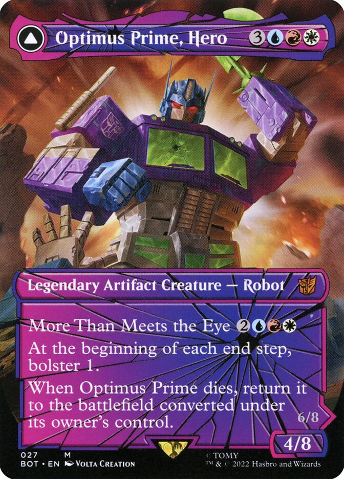 Optimus Prime, Hero // Optimus Prime, Autobot Leader (BOT) (27) — cara 1 de 2