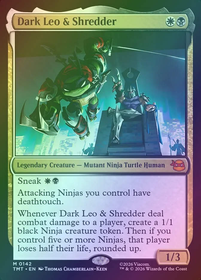 Dark Leo & Shredder (TMT) (142) / Foil