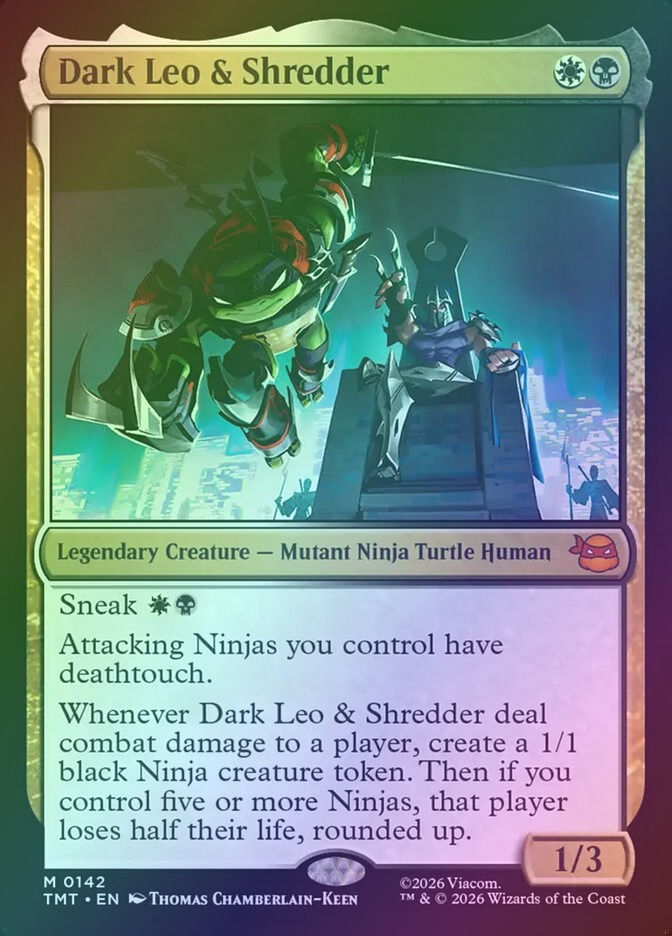 Dark Leo & Shredder (TMT) (142) / Foil