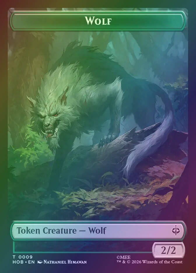 Wolf // Goblin Army (THOB) (9 // 3) / Foil