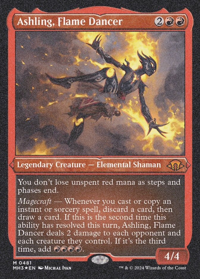 Ashling, Flame Dancer (MH3) (481) / Foil Etched