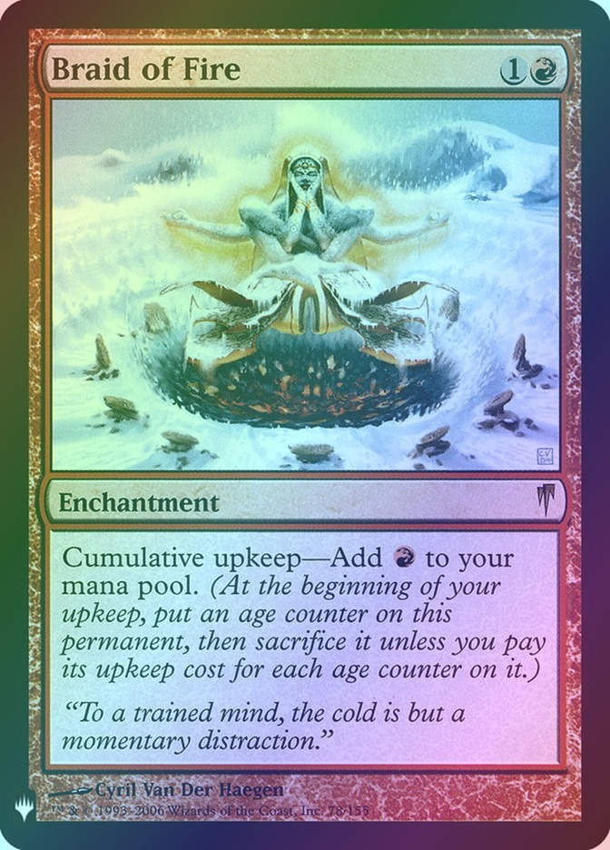 Braid of Fire (PLST) (CSP-78) / Foil