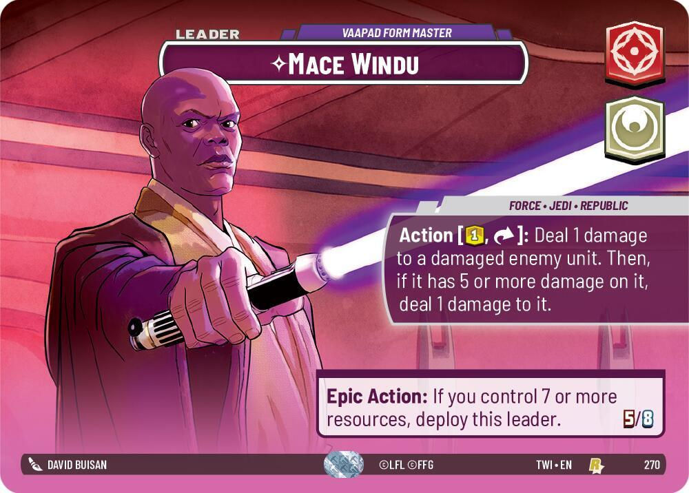 Mace Windu - Vaapad Form Master (Showcase) (TWI) (270) / Foil