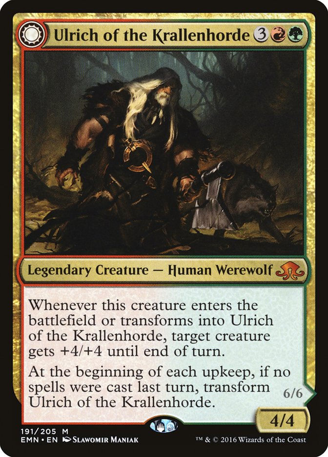 Ulrich of the Krallenhorde // Ulrich, Uncontested Alpha (EMN) (191) — cara 1 de 2