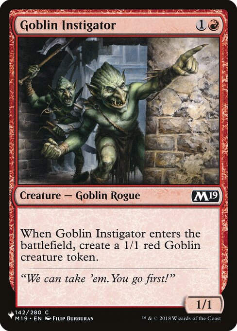 Goblin Instigator (PLST) (M19-142)