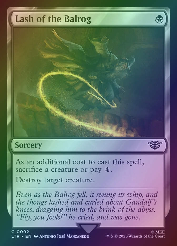 Lash of the Balrog (LTR) (92) / Foil