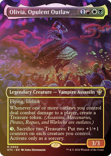 Olivia, Opulent Outlaw (otc) (2) / Borderless Foil