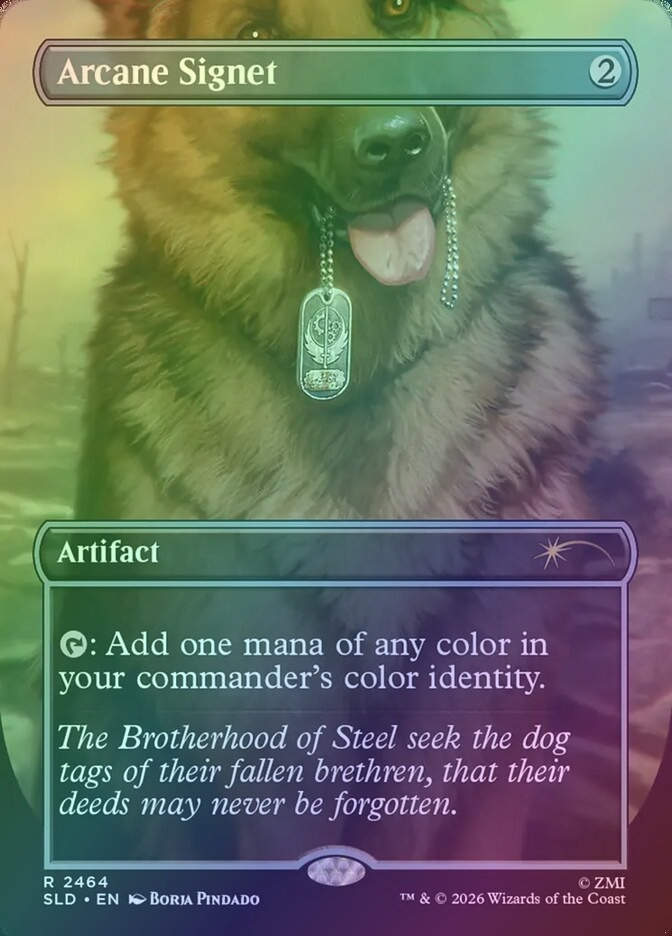 Arcane Signet (SLD) (2464) / Borderless / Foil