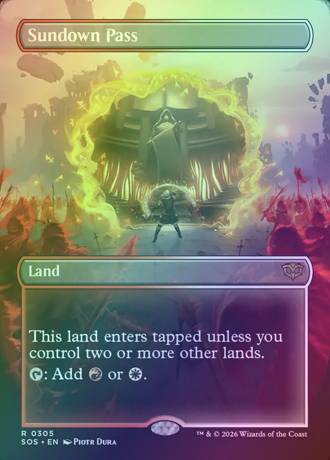 Sundown Pass (SOS) (305) / Borderless / Foil