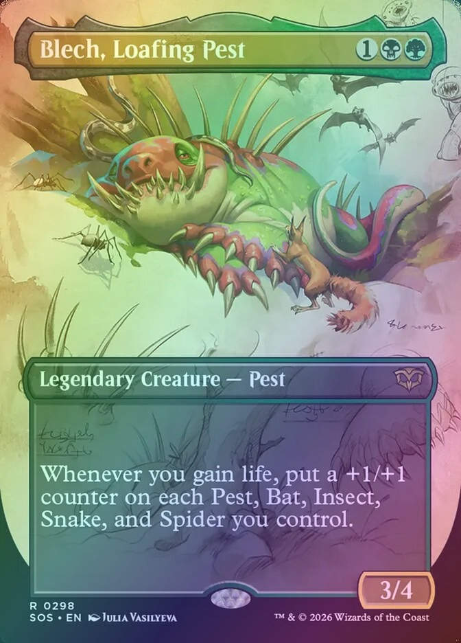 Blech, Loafing Pest (SOS) (298) / Borderless / Showcase / Foil