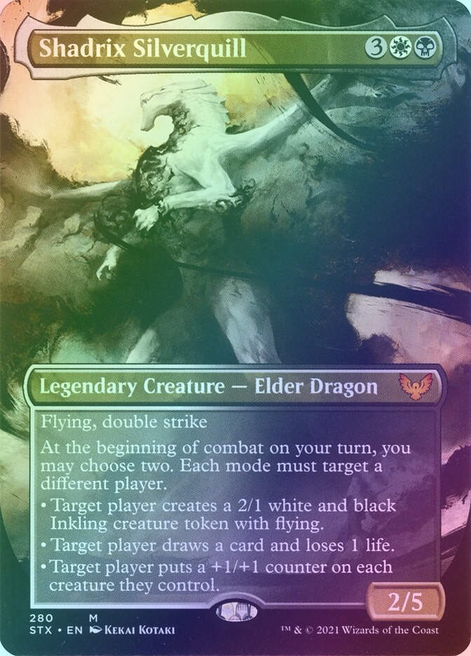 Shadrix Silverquill (STX) (280) / Borderless / Foil