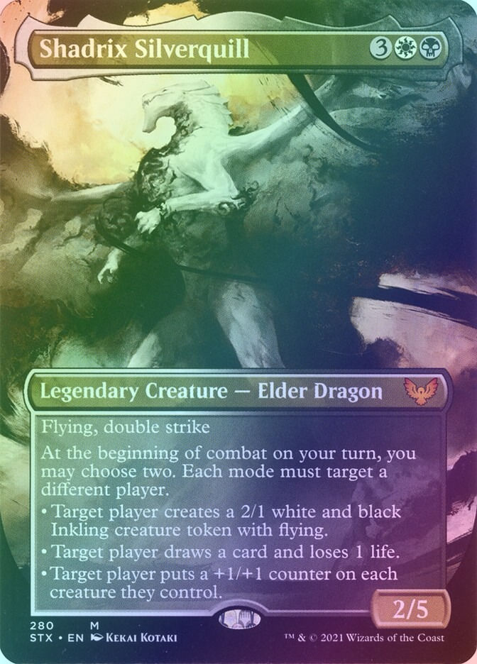 Shadrix Silverquill (STX) (280) / Borderless / Foil